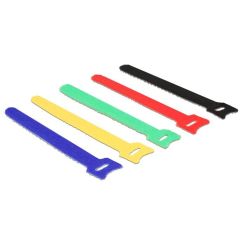 DeLOCK Colored Hook & loop fastener 15 cm black, 18634