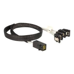 DeLOCK SATA SAS cable SAS 6Gbits 4-Lane 4 x Mini 83392
