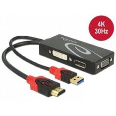 DeLOCK Video converter HDMI DVI, DisplayPort, VGA 62959