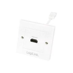 LogiLink Flush mount outlet HDMI white AH0014