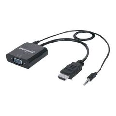 Manhattan Video converter HDMI VGA black 151559