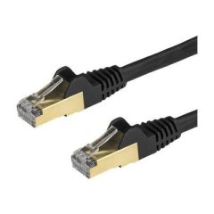 StarTech.com 3m Black Cat6a Cat 6a Shielded 6ASPAT3MBK