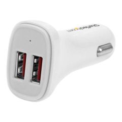 StarTech.com Dual Port USB Car Charger USB2PCARWHS