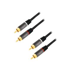 LogiLink Audio cable RCA x 2 (M) to RCA x 2 (M) 10 CA1209