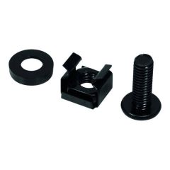 LogiLink Rack screws, nuts and washers (M6) black AC116