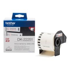 Brother DK-22251 Blackred on white Roll (6.2 cm x DK22251