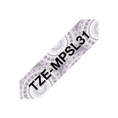 Brother TZeMPSL31 Black on silver lace Roll TZEMPSL31