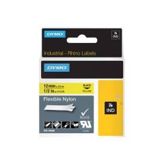 DYMO Nylon black on yellow Roll (1.2 cm x 3.5 m) 1 18490