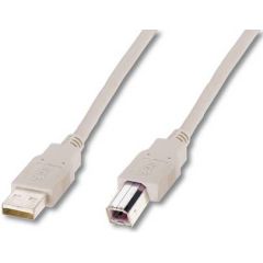 ASSMANN USB cable USB (M) to USB Type B 1.8m  AK-300102-018-E