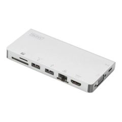 DIGITUS DA-70866 Docking station USB-C VGA GigE DA-70866