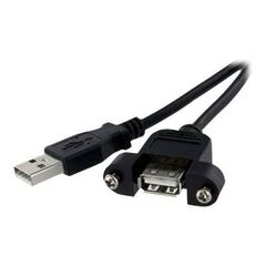 StarTech.com 30cm  Panel Mount USB Cable A to A USBPNLAFAM1