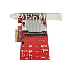 StarTech.com x8 Dual M.2 PCIe SSD Adapter PCIe PEX8M2E2