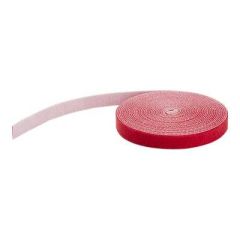 StarTech 15.24m Hook and Loop Roll Red Cable Management