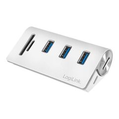 LogiLink USB 3.0 3-Port Hub with Card Reader Hub 3 CR0045