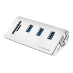 LogiLink USB 3.0 3-Port Hub with Card Reader Hub 3 CR0045