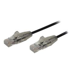 StarTech.com 0.5 m CAT6 Cable Slim CAT6 Black N6PAT50CMBKS