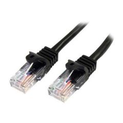 StarTech.com 0.5m Black Cat5e Cat 5 Snagless 45PAT50CMBK