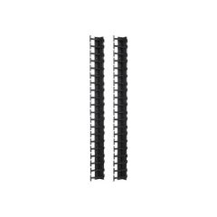 APC Rack cable management panel black 42U  (pack of 2)  AR7721