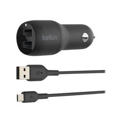 Belkin BOOST CHARGE Dual Charger Car power CCB001BTBK