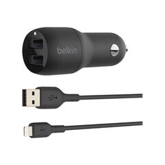 Belkin BOOST CHARGE Dual Charger Car power CCD001BT1MBK