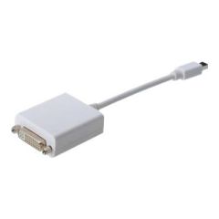 DIGITUS Mini DisplayPort (M) to DVI-I (F) 15 cm white