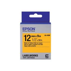 Epson LK-4YBP Black on yellow Roll (1.2 cm x 9 C53S654008