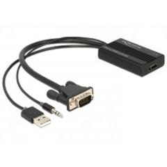 DeLOCK VGA to HDMI Adapter with Audio Video audio 62597