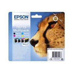 Epson T0715 Multipack 4-pack 23.9 ml black, C13T07154012
