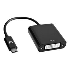 V7 External video adapter USB-C DVI black V7UCDVI-BLK-1E
