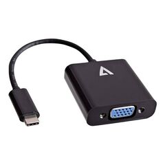 V7 External video adapter USB-C to VGA black V7UCVGA-BLK-1E