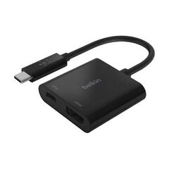 Belkin USB-C to HDMI + Charge Adapter Video AVC002BTBK