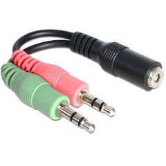 DeLOCK Audio adaptor stereo F - M 12cm  65459