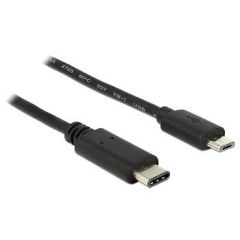 DeLOCK USB-C (M) to Micro-USB Type B (M) 1m black 83602