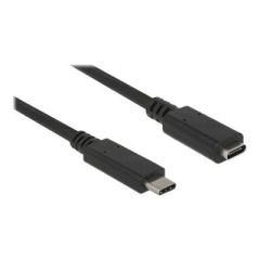 DeLOCK USB-C extension cable  M-F 1m black 85533
