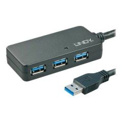 Lindy USB 3.0 Active Extension Pro 4 Port Hub 4 43159