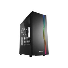 Sharkoon RGB Slider MDT ATX no PSU Black  4044951029846