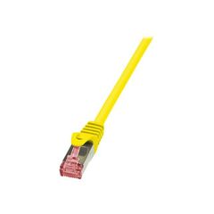 LogiLink Patch cable RJ-45 (M) 25cm yellow CAT6 CQ2017S