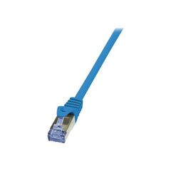 LogiLink PrimeLine Patch cable RJ-45 (M)  CAT6a 25cm blue