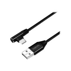 LogiLink  USB-C (M) angled to USB (M) straight 1m CU0138