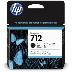 HP 712 80 ml black original DesignJet ink 3ED71A