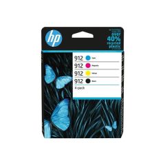 HP 912 4-pack black, yellow, cyan, magenta 6ZC74AE