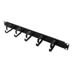 LogiLink Cable management bar black, RAL 9005 1U OR101B