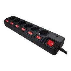 LogiLink Power strip AC 250 V 3680 Watt output LPS233