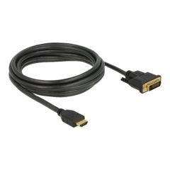Delock Adapter cable DVI-D male to HDMI male 3 m 85655