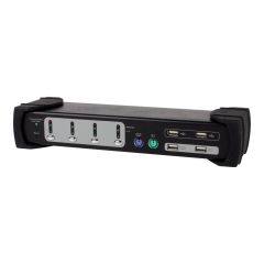 Equip Dual Monitor 4Port Kombo KVM Switch KVM audio USB 331544