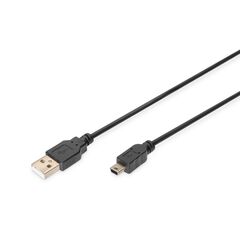 ASSMANN Basic USB cable miniUSB Type B (M)  AK-300130-018-S