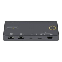 StarTech.com 2 Port Hybrid USBA + HDMI & USB-C KVM SV221HUC4K