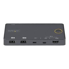 StarTech.com 2 Port Hybrid USBA + HDMI & USB-C KVM SV221HUC4K