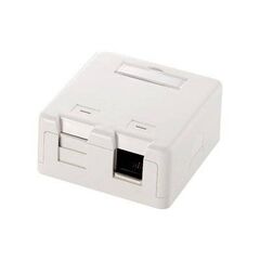 equip Network surface mount box white 2 125122