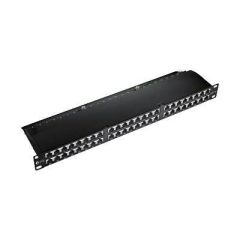 equip Patch panel black 1U 19 48 326448